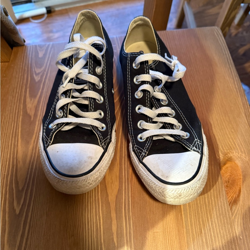 Converse Black and White Athletic Shoes